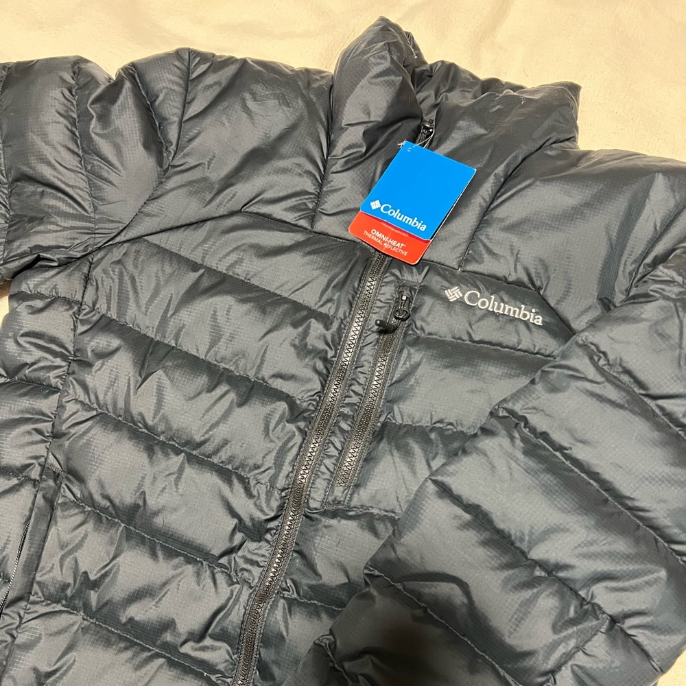 Columbia Omi Heat Black Insulated Puffer Jacket New With Tags Mens